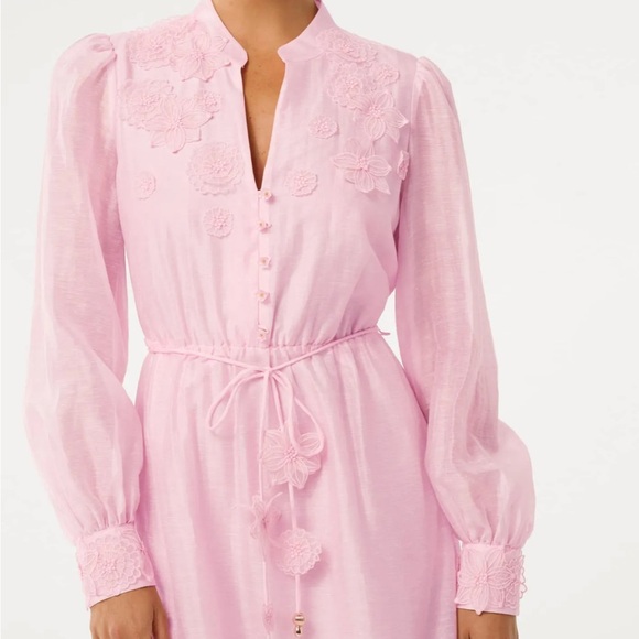 Ever New Soft Pink Long Sleeve Dress - Picture 3 of 4